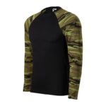 Maskáčové tričko s dlhým rukávom 166 GREEN