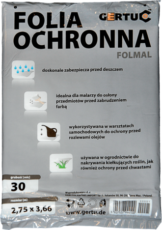 Ochranná zakrývacia fólia GERTUC 2,75 x 3,66 m