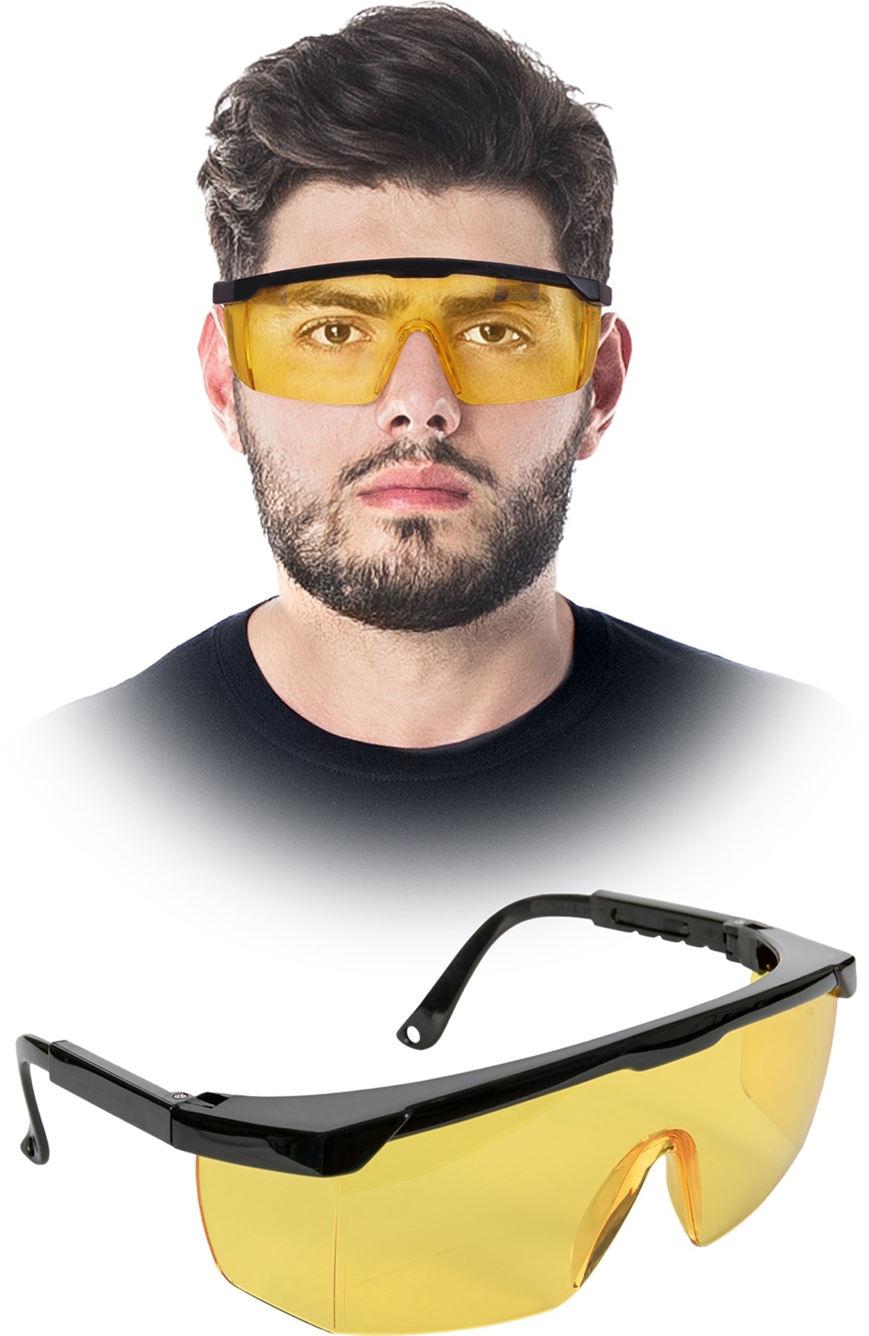 Žlté ochranné okuliare RAMBER YELLOW Žlté ochranné okuliare RAMBER YELLOW