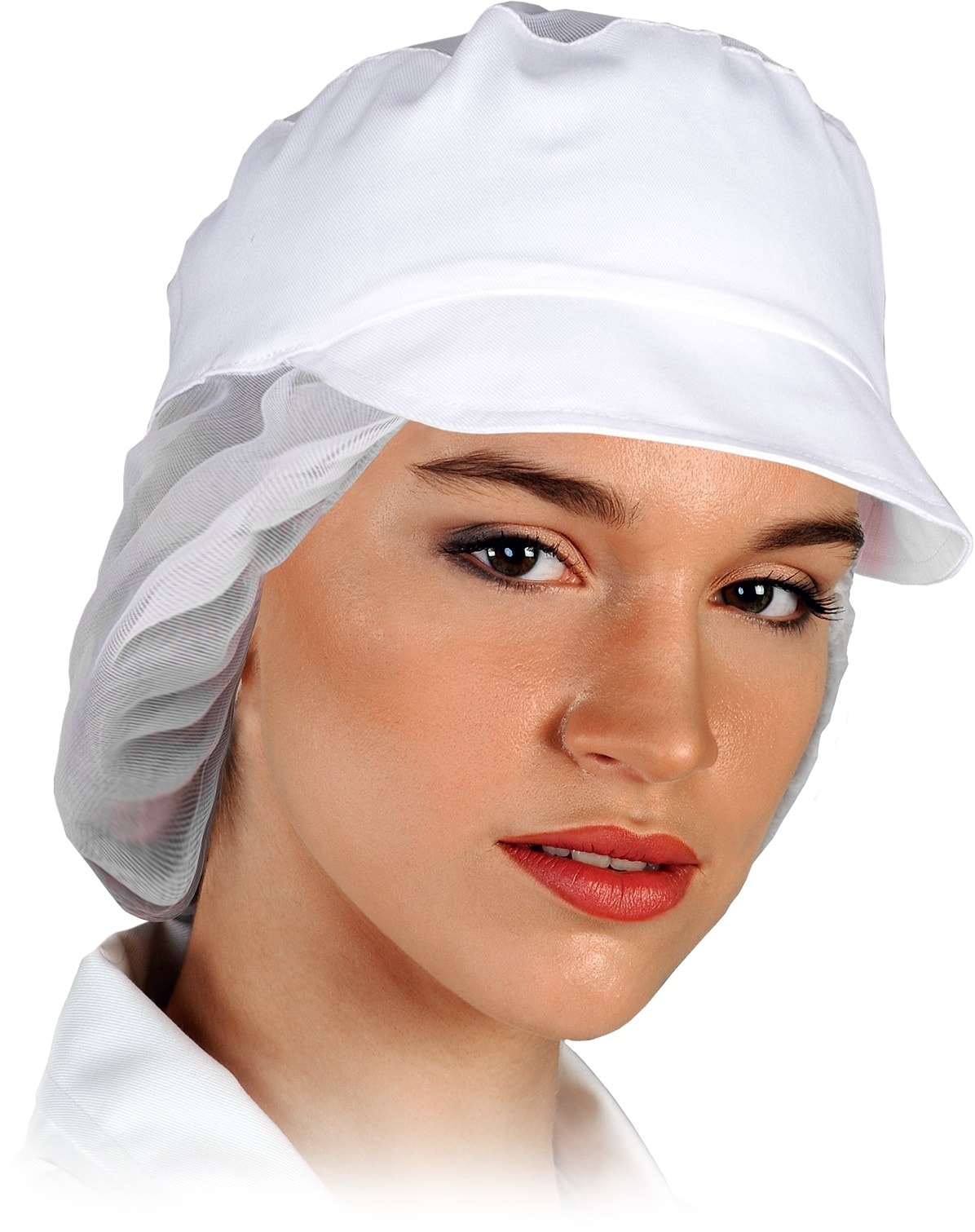 Dámska kuchárska čiapka so šiltom BERGO WHITE Dámska kuchárska čiapka so šiltom BERGO WHITE