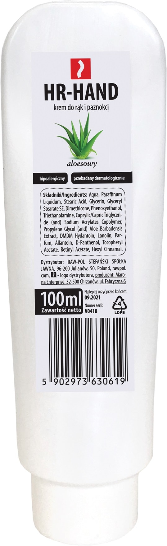 Každodenný krém na ruky HAND ALO 100ml Každodenný krém na ruky HAND ALO 100ml