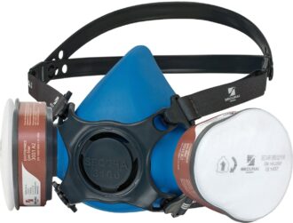 Set polomaska s filtrami A2 P3 R SECURA 3100 CHEMIK