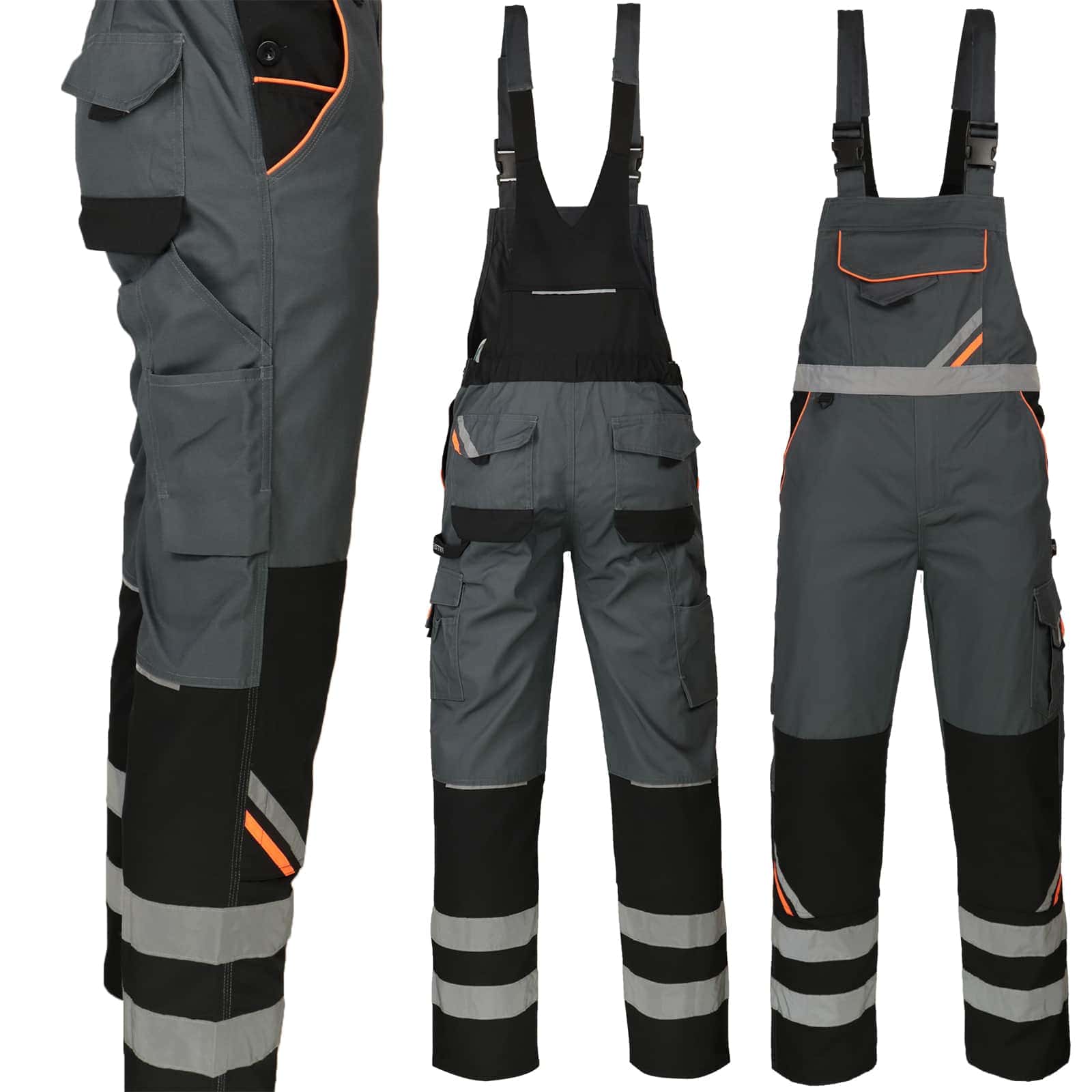 Pracovné montérky na traky PRO GREY REFLEX Pracovné montérky na traky PRO GREY REFLEX