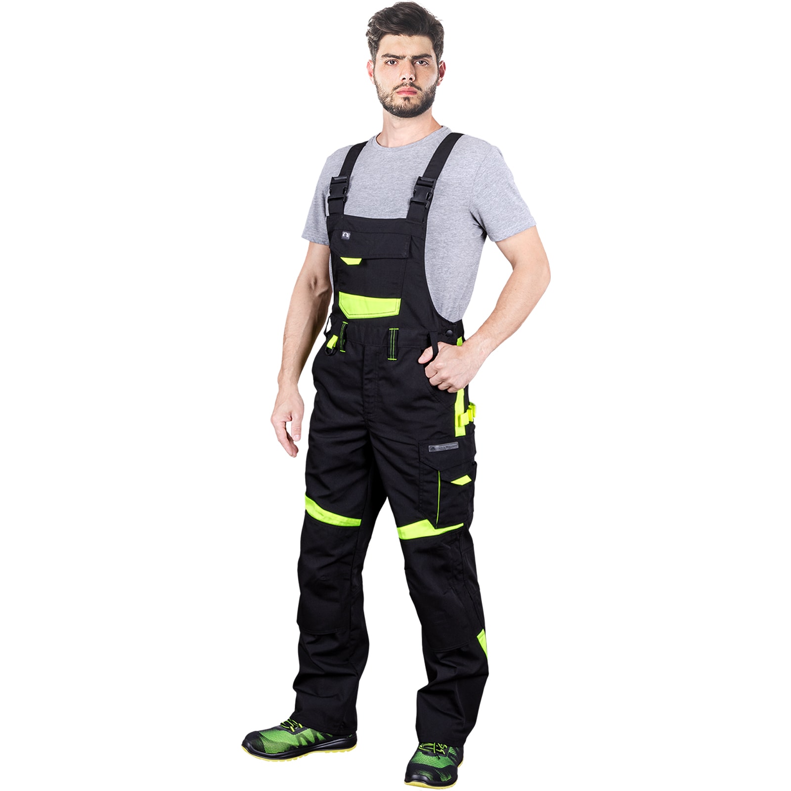 Pracovné nohavice na traky TANZO FLUO Pracovné nohavice na traky TANZO FLUO