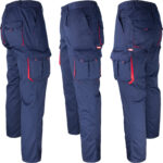 Pracovné nohavice s elastanom MANNLAND NAVY RED