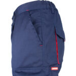 Pracovné nohavice s elastanom MANNLAND NAVY RED