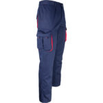 Pracovné nohavice s elastanom MANNLAND NAVY RED