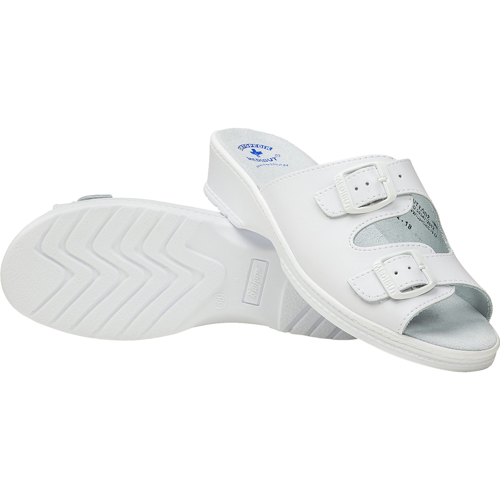 Dámske ortopedické šlapky ORTO FUN WHITE Dámske ortopedické šlapky ORTO FUN WHITE