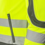 Reflexná softshellová pracovná bunda NEMO GELB