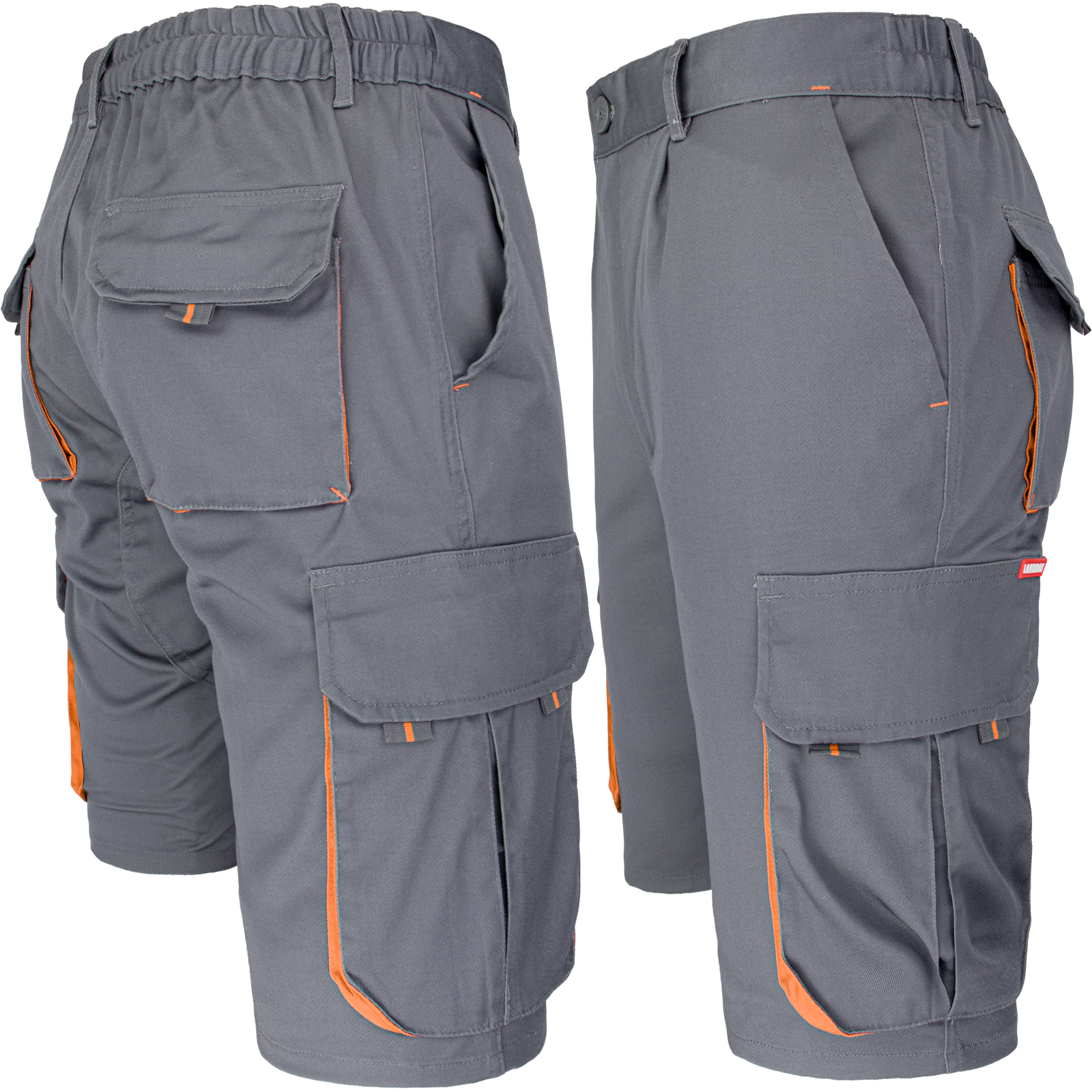 Dámske montérkové kraťasy s elastanom FRAULAND GREY Dámske montérkové kraťasy s elastanom FRAULAND GREY