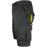 Montérkové kraťasy s elastanom MANNLAND BLACK YELLOW