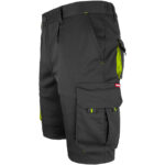Montérkové kraťasy s elastanom MANNLAND BLACK YELLOW