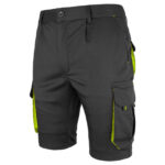 Montérkové kraťasy s elastanom MANNLAND BLACK YELLOW