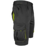 Montérkové kraťasy s elastanom MANNLAND BLACK YELLOW