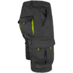 Montérkové kraťasy s elastanom MANNLAND BLACK YELLOW