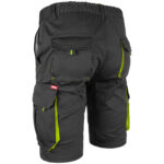 Montérkové kraťasy s elastanom MANNLAND BLACK YELLOW