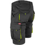 Montérkové kraťasy s elastanom MANNLAND BLACK YELLOW