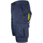 Montérkové kraťasy s elastanom MANNLAND NAVY YELLOW
