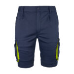 Montérkové kraťasy s elastanom MANNLAND NAVY YELLOW