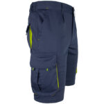 Montérkové kraťasy s elastanom MANNLAND NAVY YELLOW