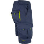 Montérkové kraťasy s elastanom MANNLAND NAVY YELLOW