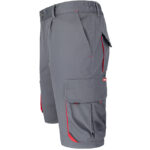 Montérkové kraťasy s elastanom MANNLAND GREY RED