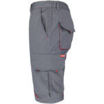 Montérkové kraťasy s elastanom MANNLAND GREY RED