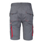 Montérkové kraťasy s elastanom MANNLAND GREY RED