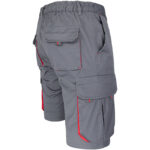 Montérkové kraťasy s elastanom MANNLAND GREY RED