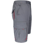 Montérkové kraťasy s elastanom MANNLAND GREY RED