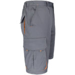 Montérkové kraťasy s elastanom MANNLAND GREY ORANGE