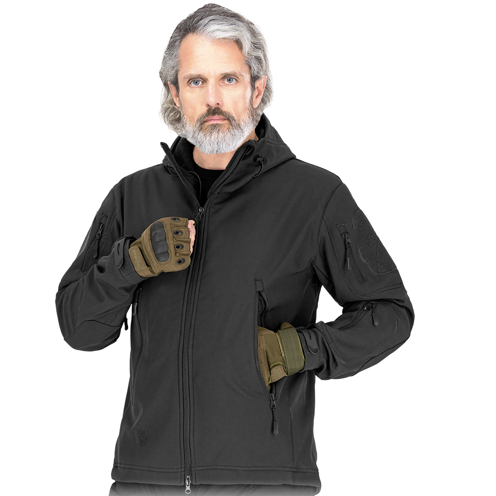 Taktická softšelová bunda Tactical Guard MOSS BLACK Taktická softšelová bunda Tactical Guard MOSS BLACK