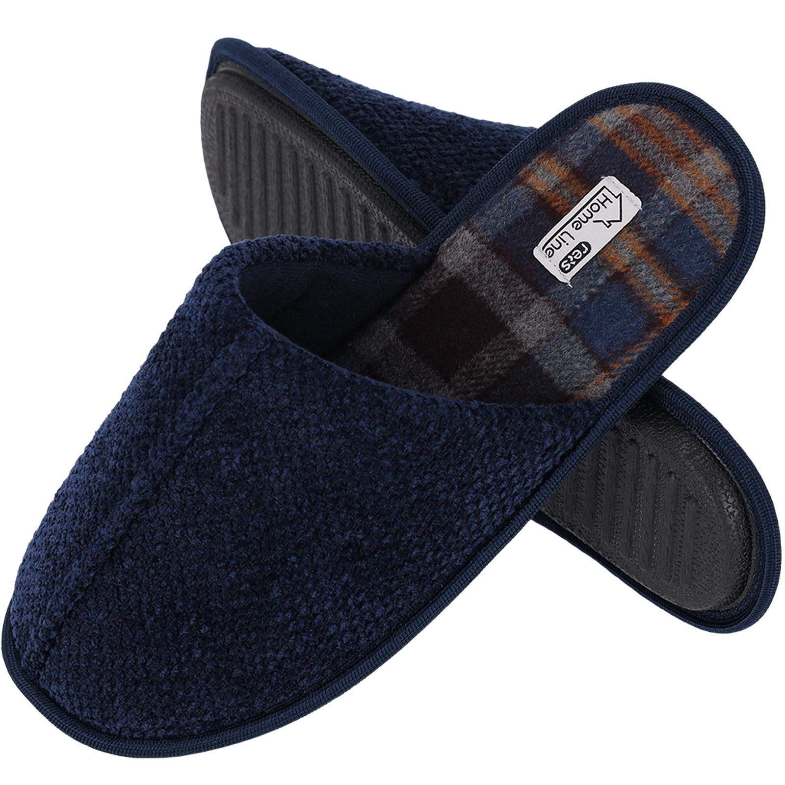 Papuče pánske CHECK NAVY Papuče pánske CHECK NAVY