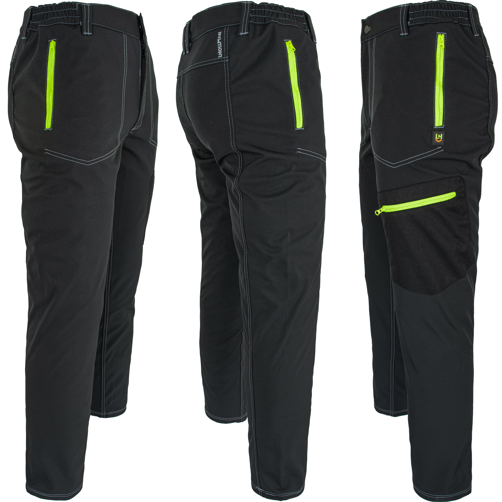Pracovné softšelové nohavice ORKAN BLACK Pracovné softšelové nohavice ORKAN BLACK