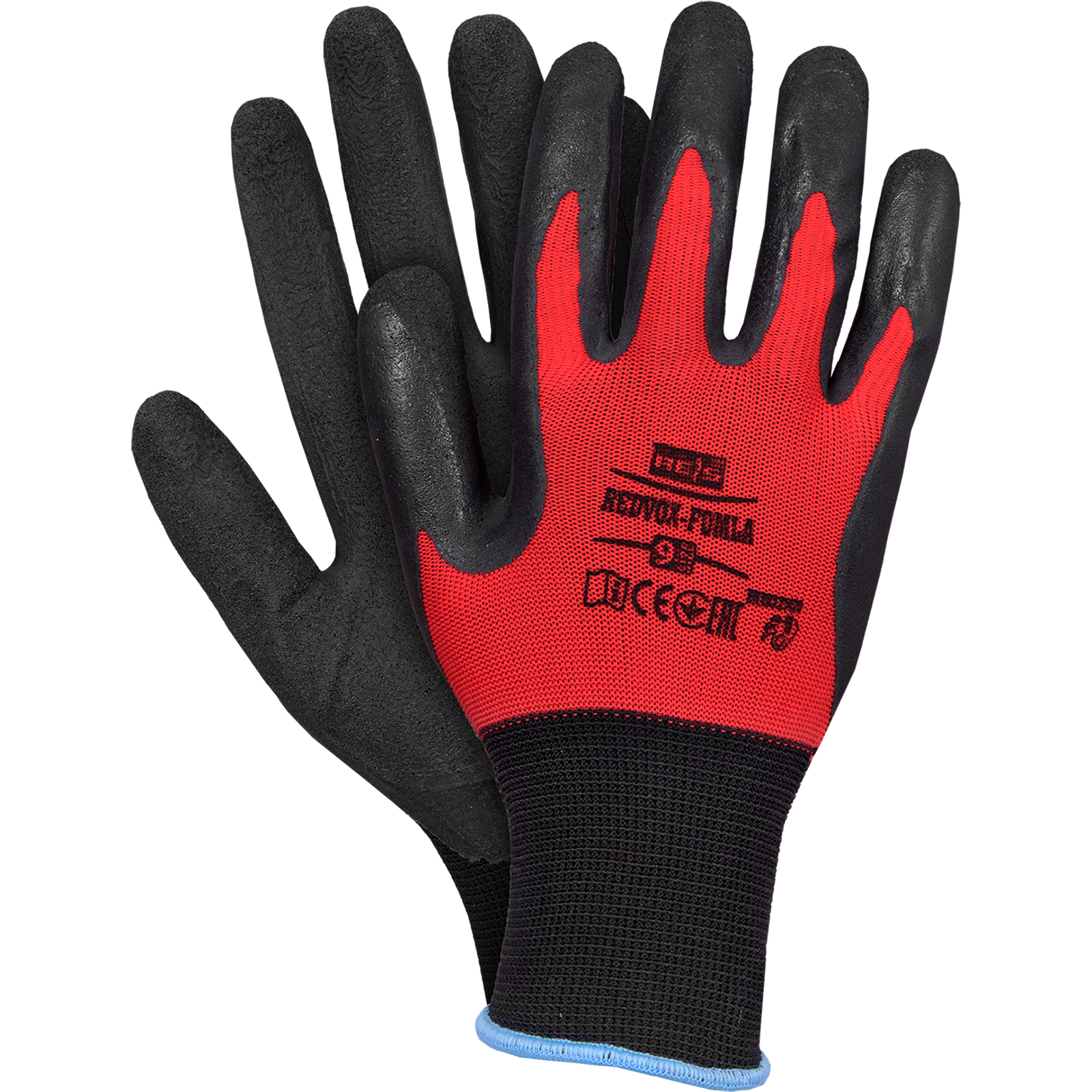 Pracovné rukavice máčané v latexe RICK FOAM RED Pracovné rukavice máčané v latexe RICK FOAM RED