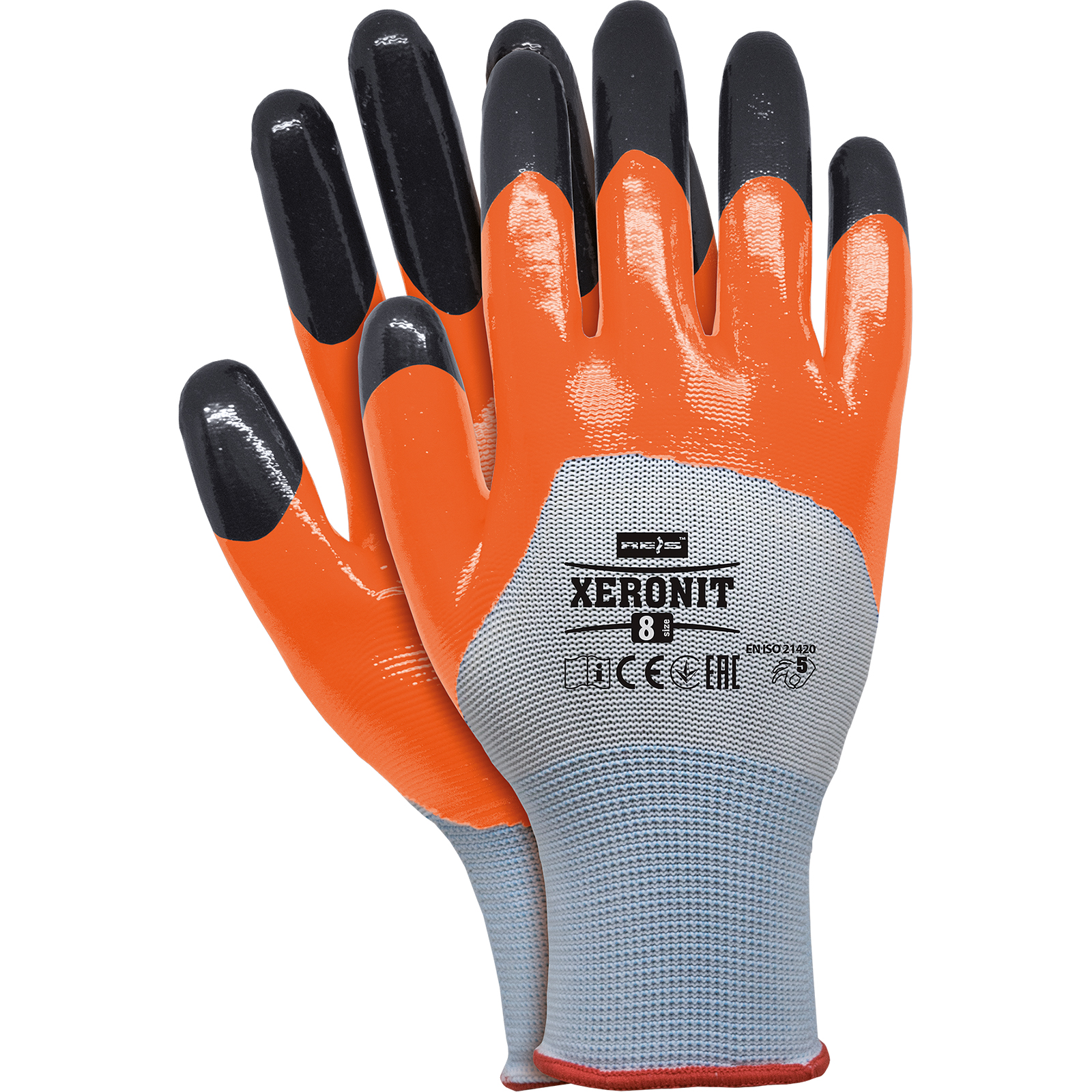 Pracovné rukavice nitrilové XERONIT ORANGE Pracovné rukavice nitrilové XERONIT ORANGE