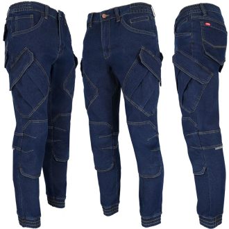 Pracovné rifľové nohavice strečové JEANS TECH BLUE