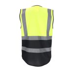 Reflexná vesta so zapínaním na zips ALEXIS DUO BLACK
