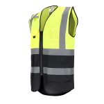 Reflexná vesta so zapínaním na zips ALEXIS DUO BLACK