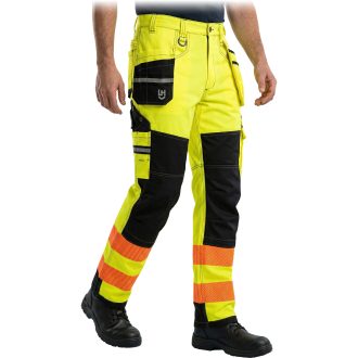 Reflexné montérkové nohavice GONNER YELLOW